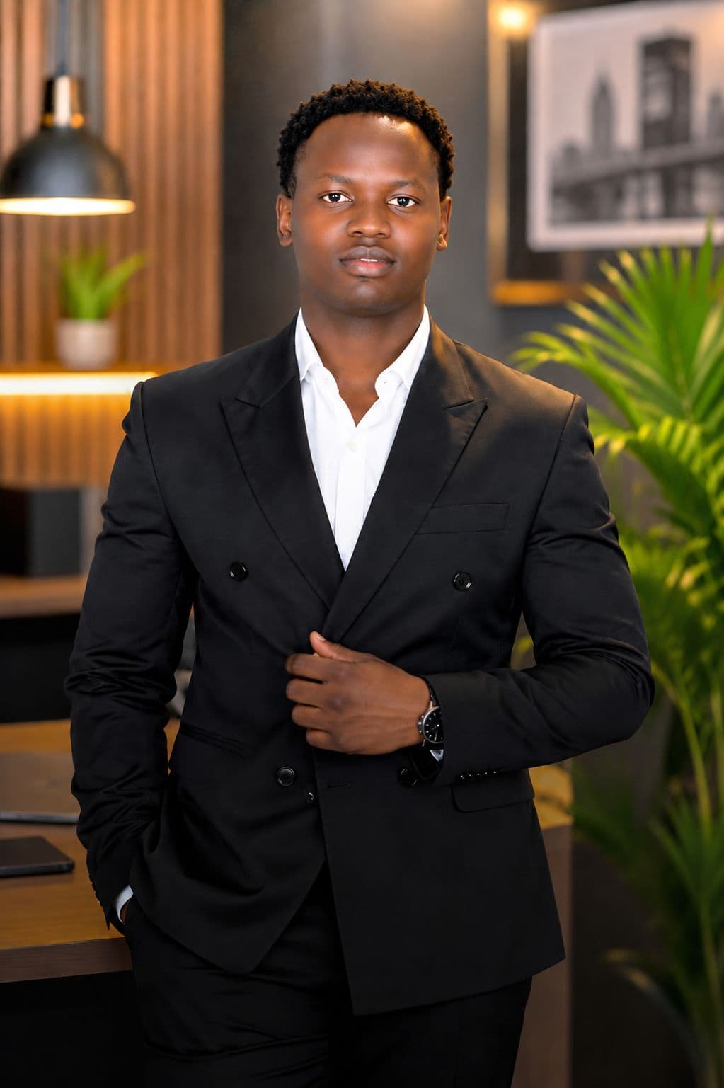 Portrait of Bahati Innocent, photographer at Innocent Photos